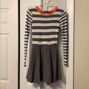 Express Skater long sleeve dress